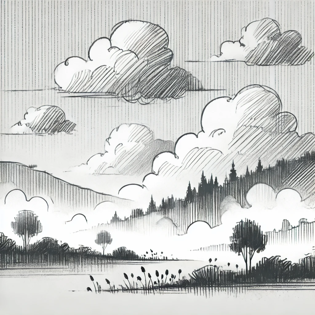 sketch of fog clearing