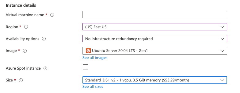 Configure VM